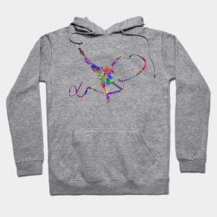 Rhythmic gymnastics ribbon dance Hoodie